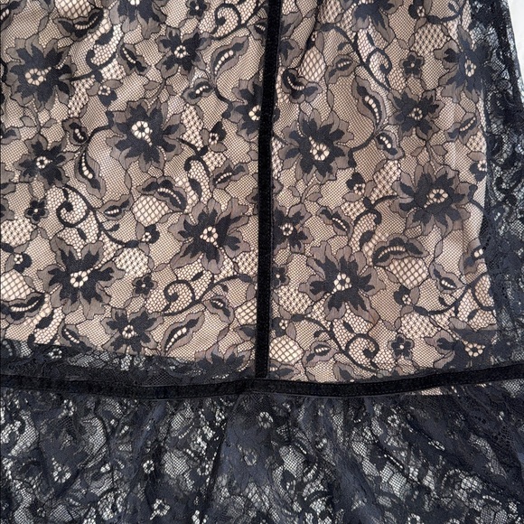 Zinnia Lace Floral Tie Strap Dress in Black - Picture 6 of 10